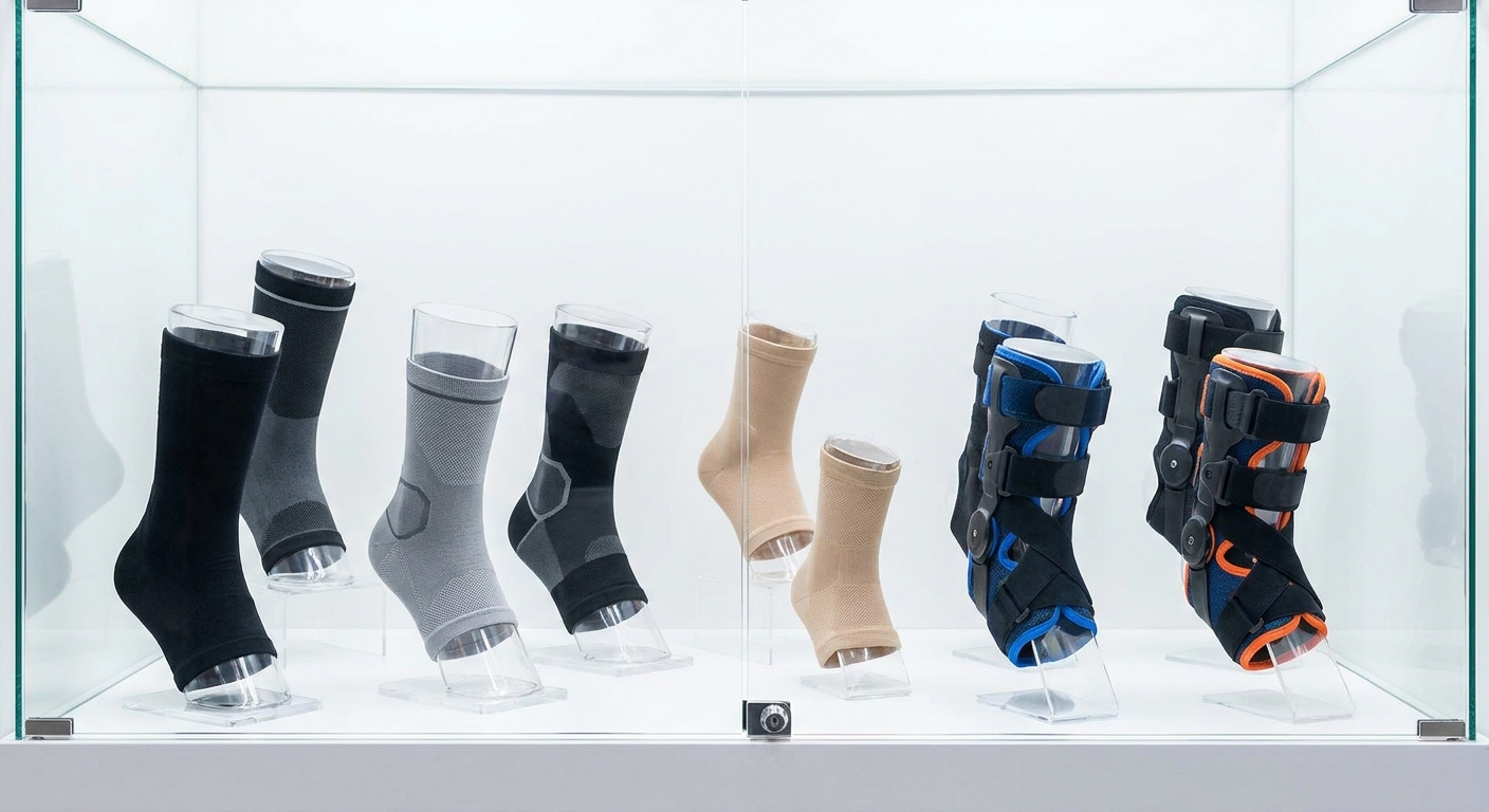 Compression ankle braces